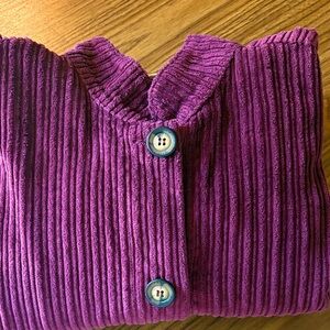 Bryn Walker Cranberry Corduroy Button-Up Jacket EUC Sz S